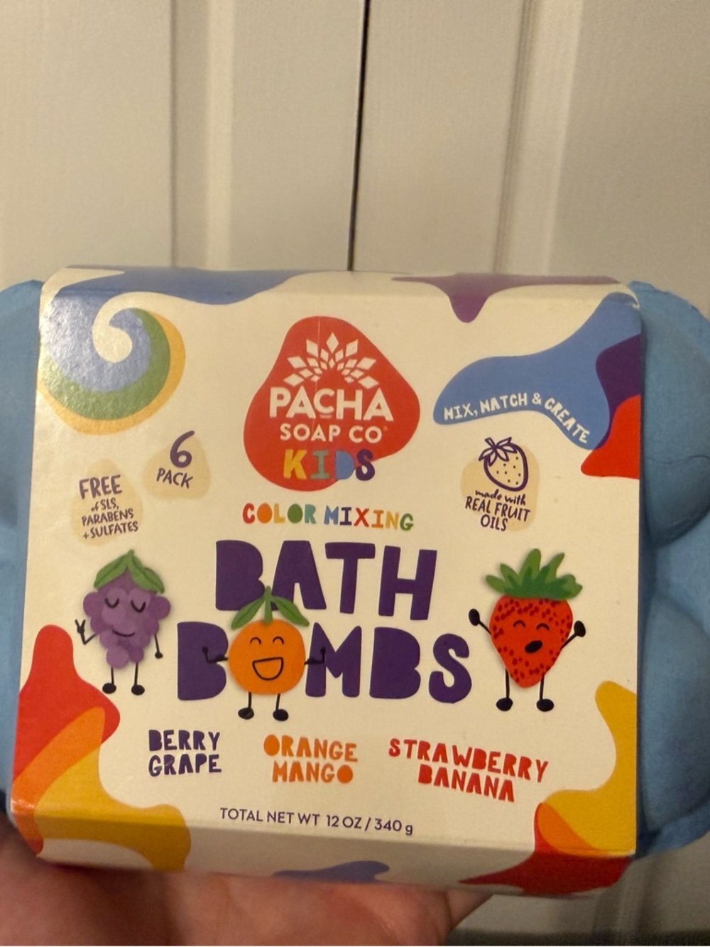 Pacha Soap Co. Kids Color Mixing Bath Bombs - Multicolor